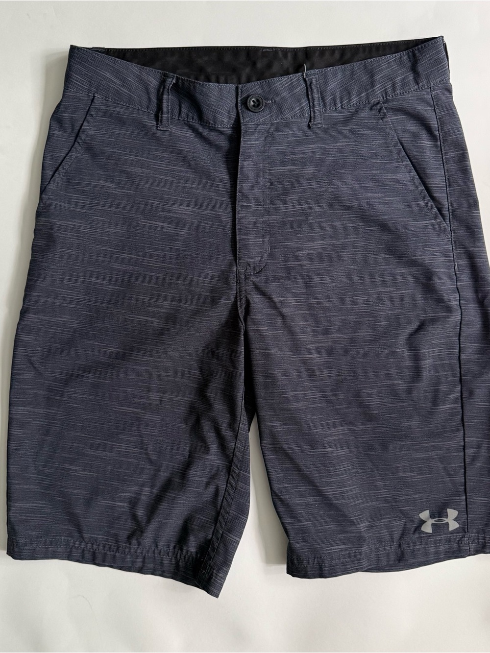 Under Armour Boy’s dark gray Athletic dress golf Shorts